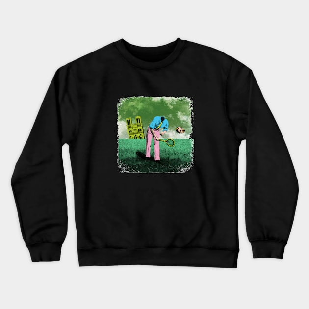 OBADIAH MUFTIFUMBLE - Delightful illustration of everyone's favourite headless tennis player ... OBADIAH MUFTIFUMBLE! Crewneck Sweatshirt by CliffordHayes